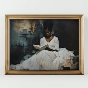 Vintage black girl art.