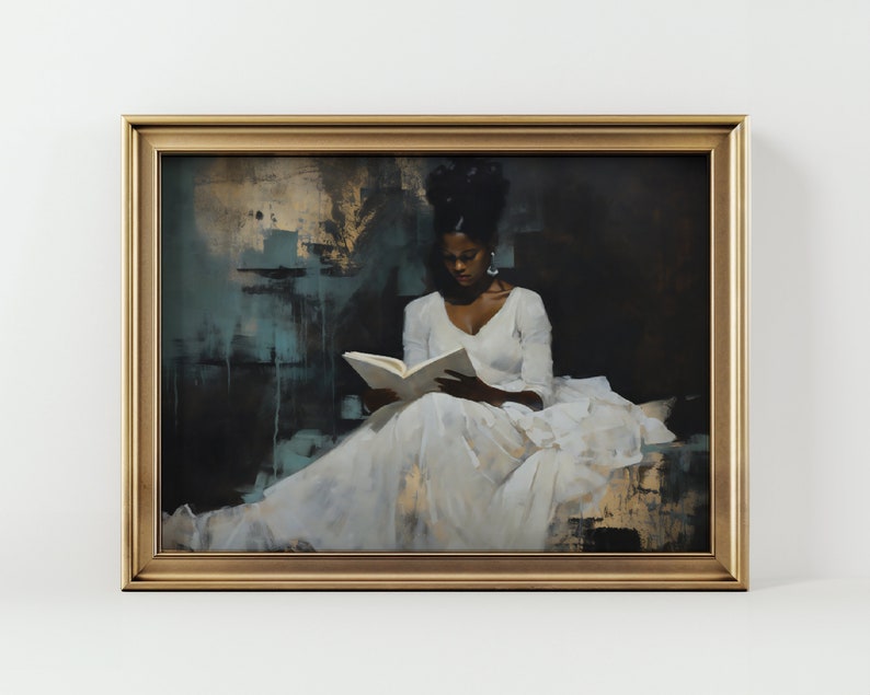 Vintage black girl art.