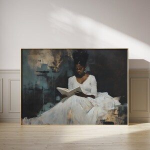 African american female painting