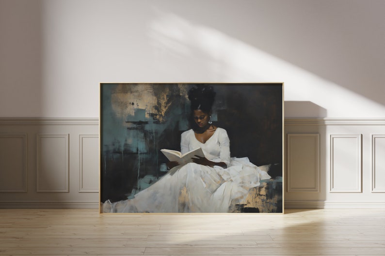 African american female painting