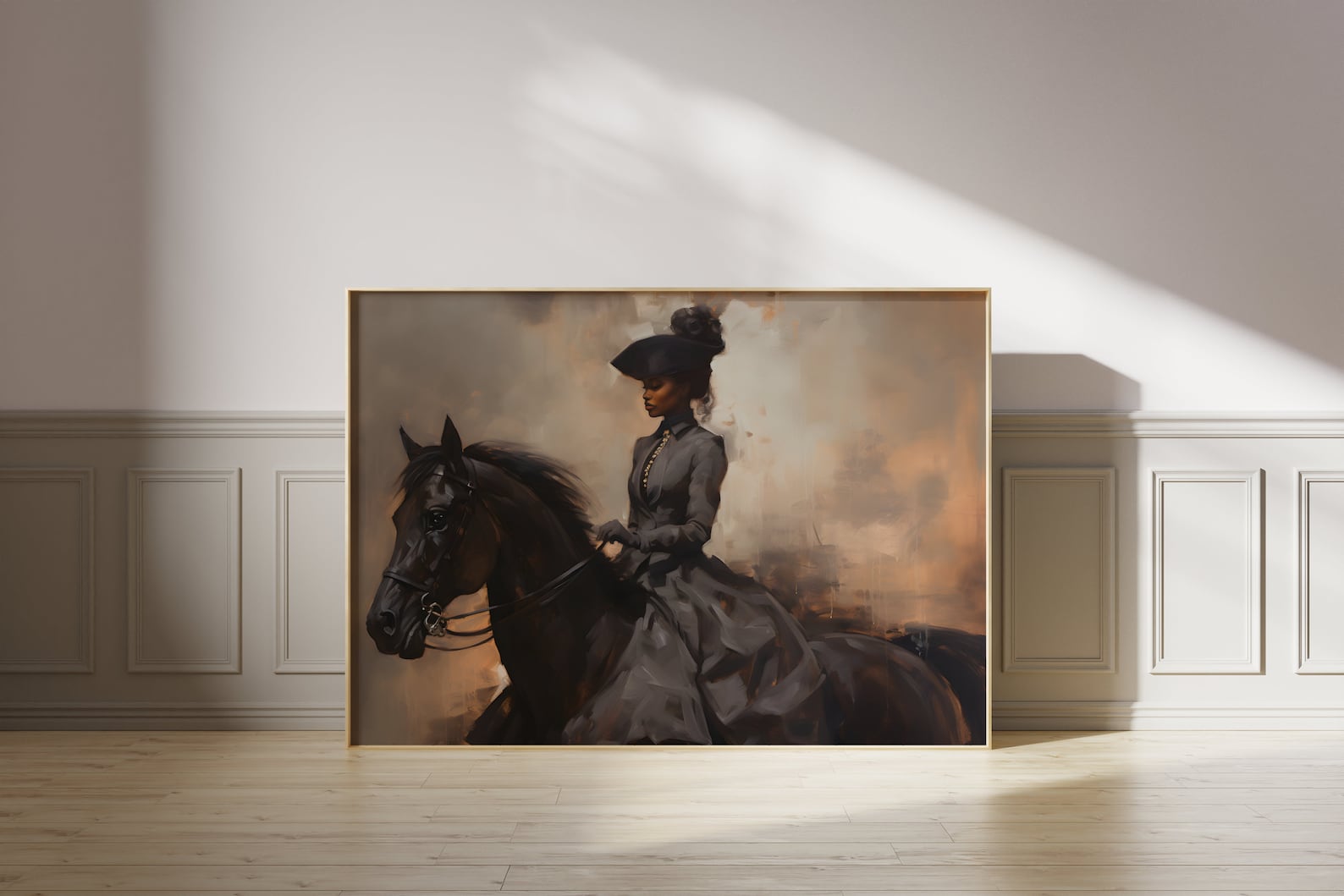 Vintage Equestrian Print | Woman & Horse Art | African American Art ...