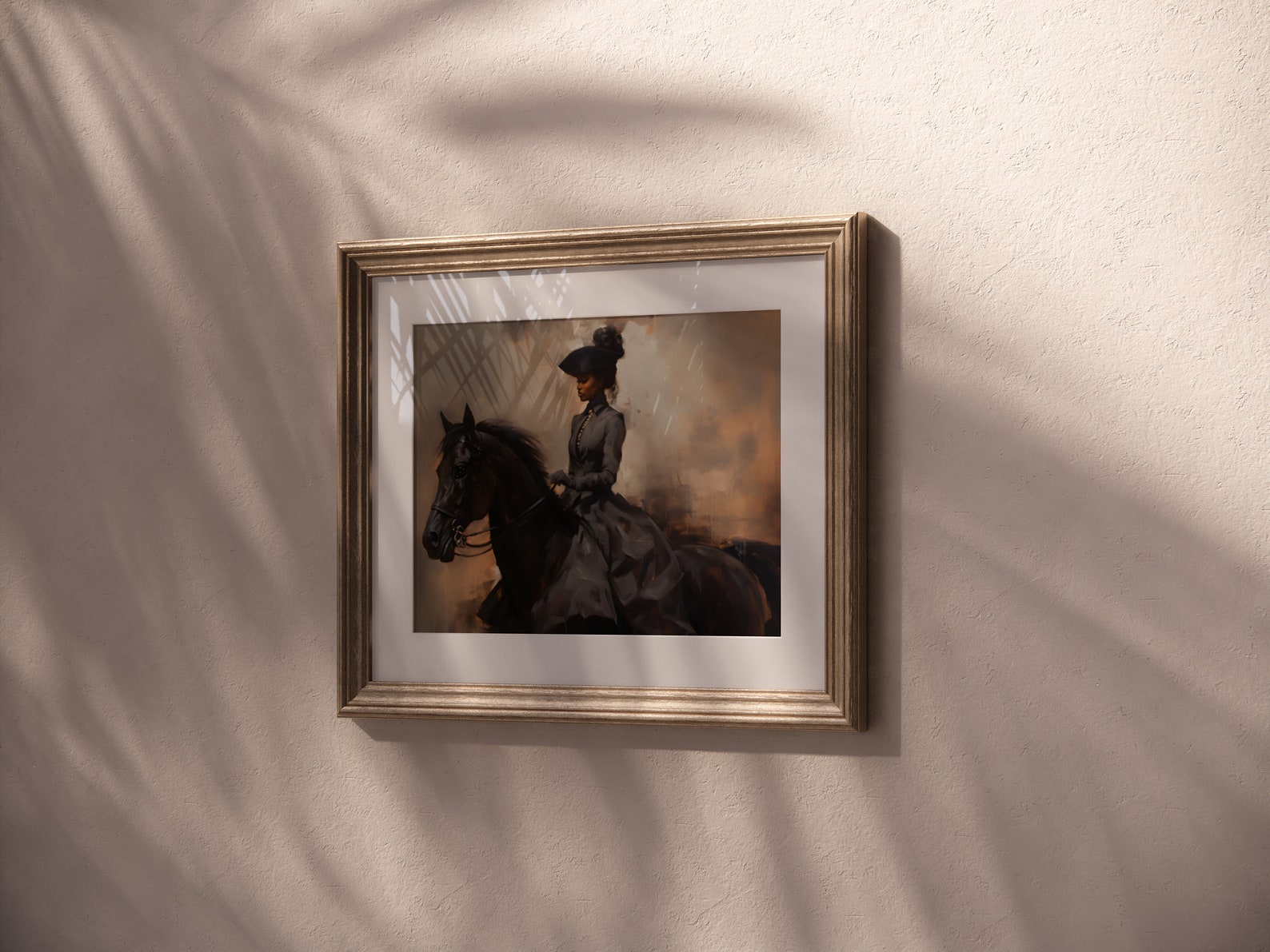 Vintage Equestrian Print | Woman & Horse Art | African American Art ...