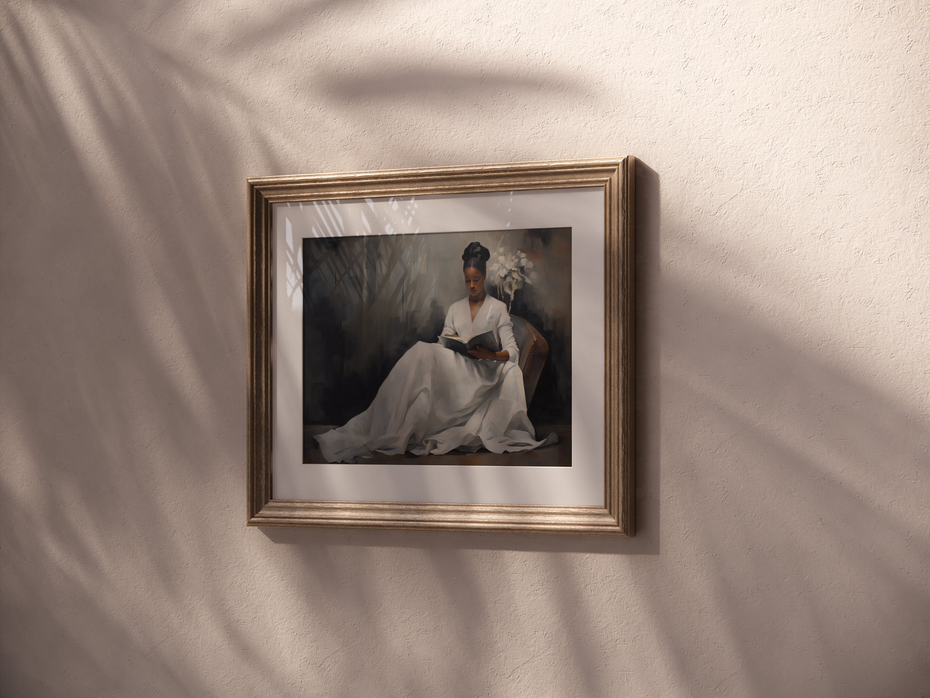 Woman Reading Print | African American Wall Art | Vintage Portrait ...