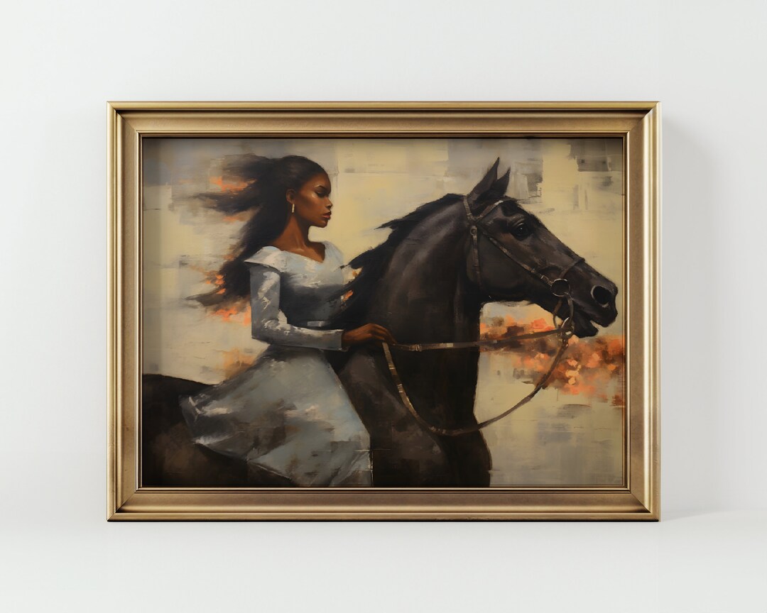 Equestrian Art | Black Woman Portrait | African American Prints ...
