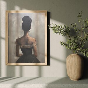 Female Vintage Portrait | African American Wall Art | Black Girl Wall ...