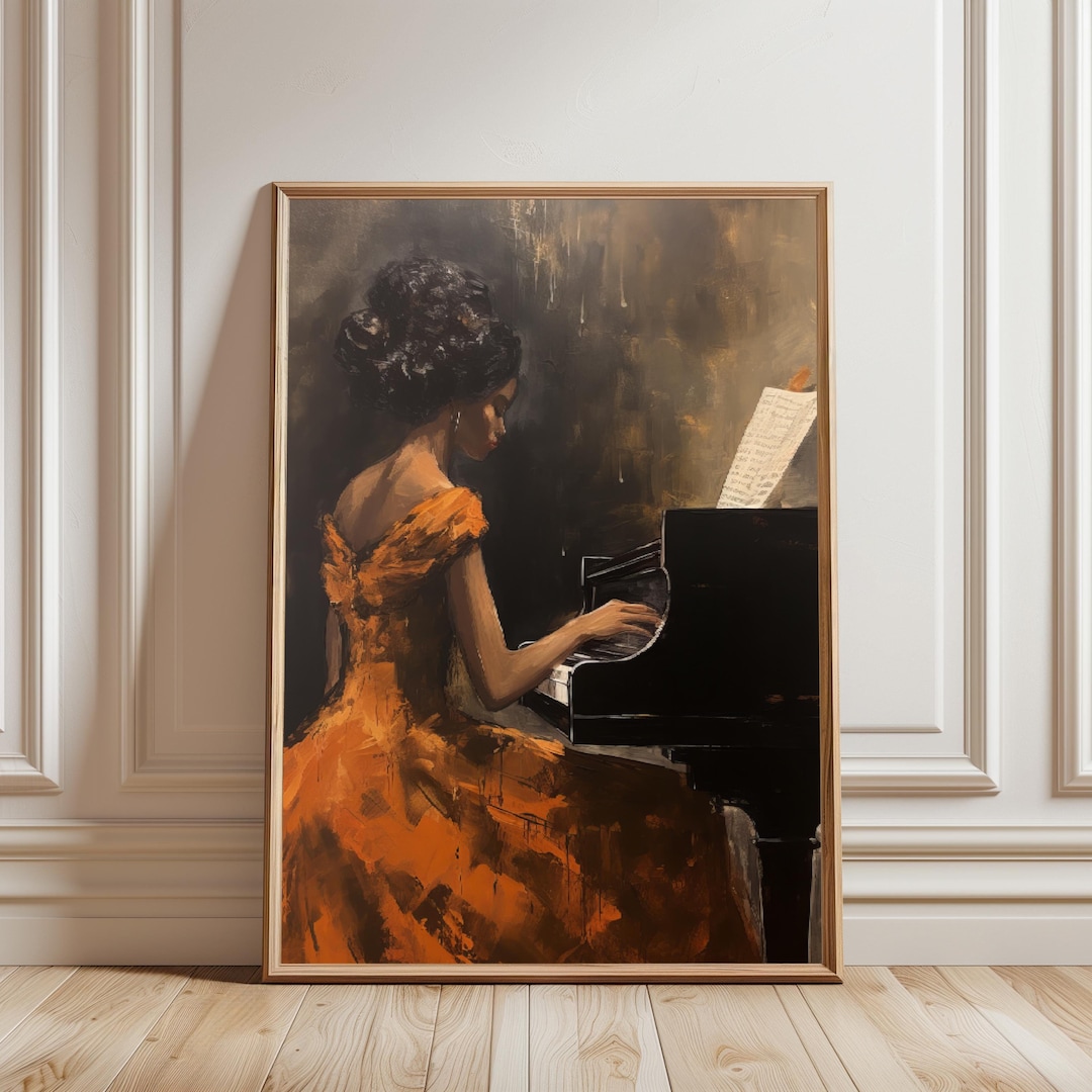 Female Vintage Portrait | African American Wall Art | Black Girl Wall ...