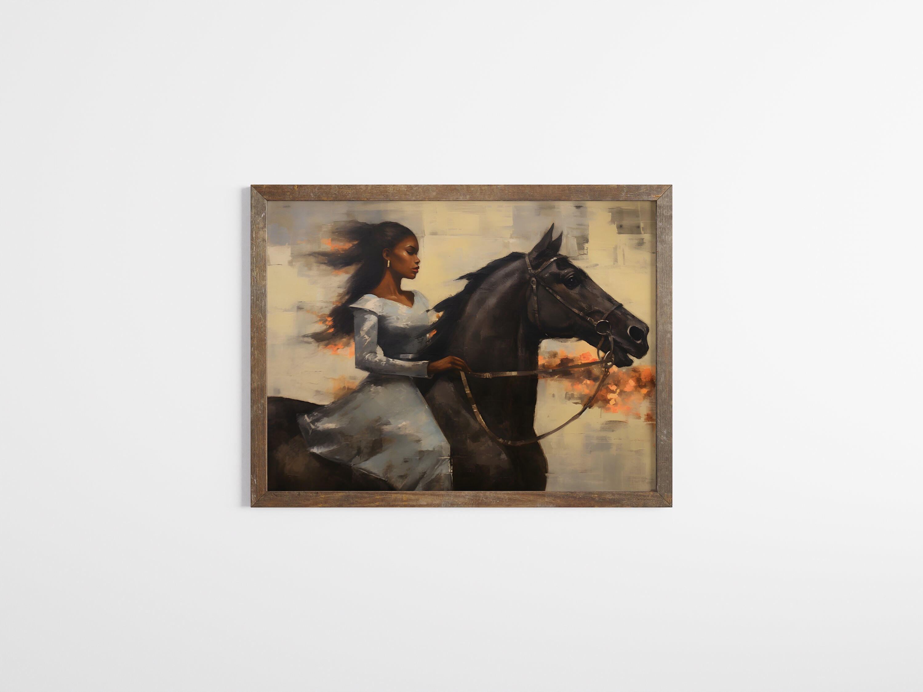Equestrian Art | Black Woman Portrait | African American Prints ...