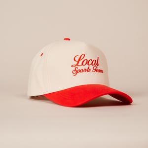 Vintage Sports Hat Two Tone Local Sports Team Embroidered 