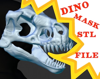 Skeleton dino mask stl file
