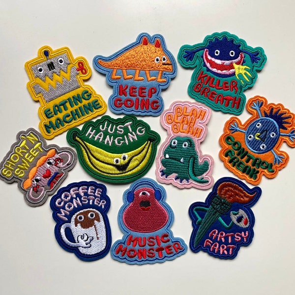 Little Monsters Iron on Patches
