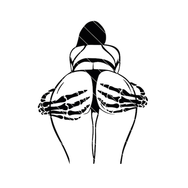 Skeleton Booty Svg, Butt Svg, Halloween Svg, Skeleton Hip Svg, Adult svg, Cricut, Silhouette, Cut files, printables, png, dxf