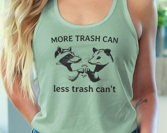 Funny Raccoon Possum Graphic Tank Top, Animal Lovers Gift