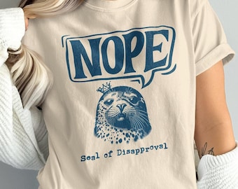 Camiseta Comfort Colors, sin sello de desaprobación, divertida camiseta extragrande