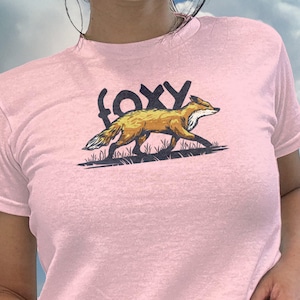 Foxy Baby Tee, Foxy Tee, Animal Lover Shirt, Ironic Shirt, Shirts That Go Hard, Unhinged Shirts, Sarcastic Shirt
