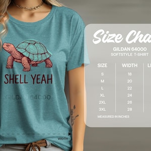 Turtle Graphic Shirt, Shell Yeah T-shirt, Funny Tortoise Tee, Cute Animal Shirt, Gift for Her, Unique Graphic Tee, Casual Outfit