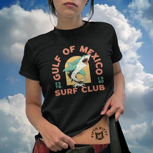 Golf van Mexico jaren 90 babyshirt Gulf Coast Shirt Texas Alabama Mississippi Florida Beach Gulf Surf Club Shirt ironisch trendy Y2K babyshirt
