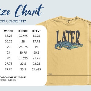 Camiseta con estampado de caimán retro: divertida camiseta de los 90 con colores cómodos Mustard, Blue Gator