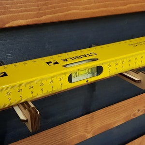 Soporte/gancho para componentes largos, por ejemplo, nivel de burbuja - French Cleat - descarga digital - DXF, SVG, PDF