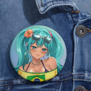 Collectable Anime Pin Button Badge | Personalized Badges for Fans, Gifts for Collectors, Cosplay Accessories
