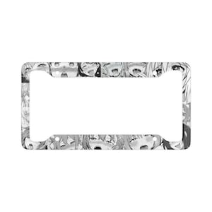 Ahegao License Plate Frame