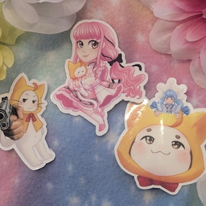 INFINITY NIKKI Nikki and Momo Stickers, Vinyl and Water Resistant