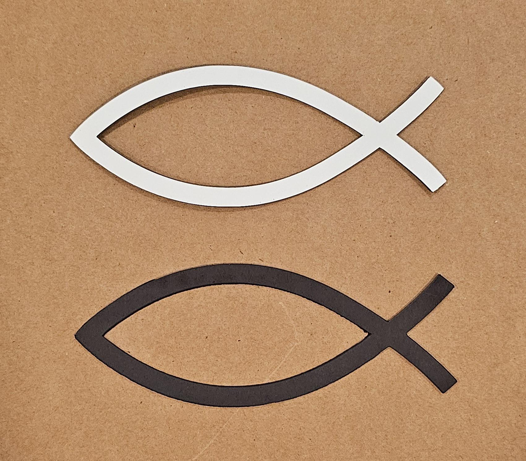 Jesus Fish Ichthys Faith Vinyl Decal Sticker – Empire Design – Made In Ohio