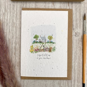 Wildflower Plantable Seed Card New Home Card Gift image 1