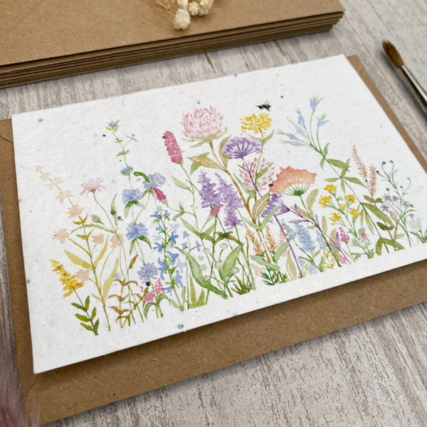 Seed Paper Card - Plantable cards for garden lovers - Any Occasion Card