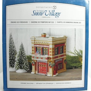 Dept 56 Christmas Village Firehouse - Etsy