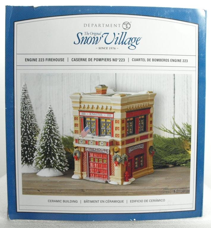 Dept 56 Christmas Village Firehouse - Etsy