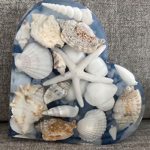 Seashells Resin Heart