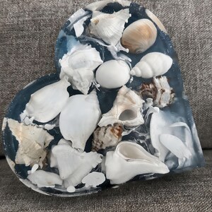 Seashells Resin Heart