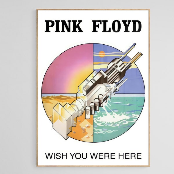 Pink Floyd Poster, Pink Floyd Art, Music Poster, Wish You Were Here, Wish You Were Here Music Art, Digital Print, Download Poster, Decor Art