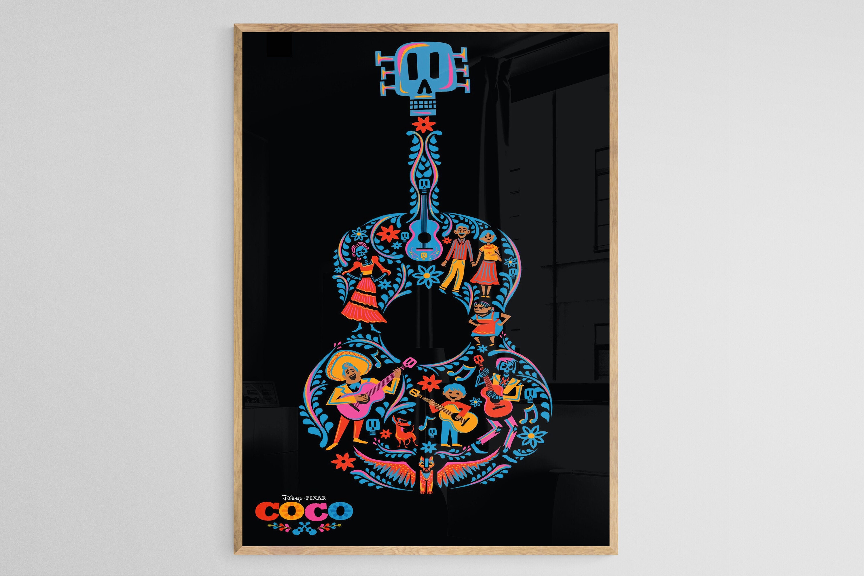 Disney Pixar Coco, Colorful Character Guitar