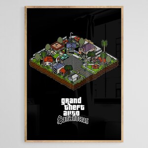 GTA San Andreas Poster GTA San Andreas Wallpapers Custom Game Map