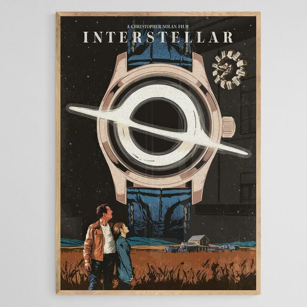 Interstellar Print, Interstellar Poster, Movie Poster, Interstellar Art, Home Decor, Interstellar Wall Decor, Scifi Poster, Famous Poster