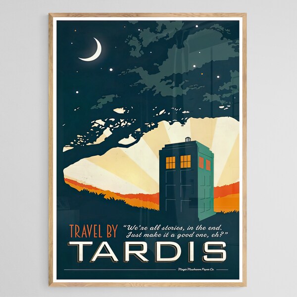 TARDIS Poster, TARDIS Art, TARDIS Print, Doctor Who, Movie Poster, Series Poster, Home Decor, Wall Decor, Digital Print, Download Poster