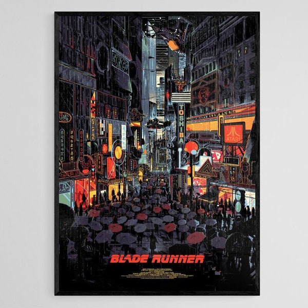 Blade Runner Poster, Blade Runner Art, Blade Runner Movie Art, Home Decor, Wall Decor, Digital Poster, Ridley Scott Movie, Famous Poster,