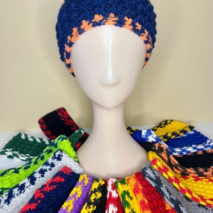 Team Colors Crochet Ear Warmer: Customizable Sports Headband, Team Spirit, Game Day, Adult/Teen