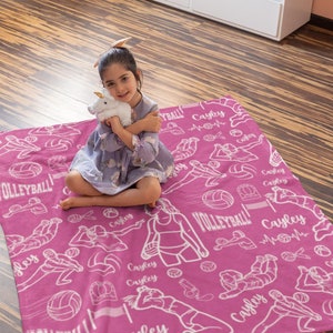 Personalisierte Minky Decke: Personalisiertes Sport-Geschenk