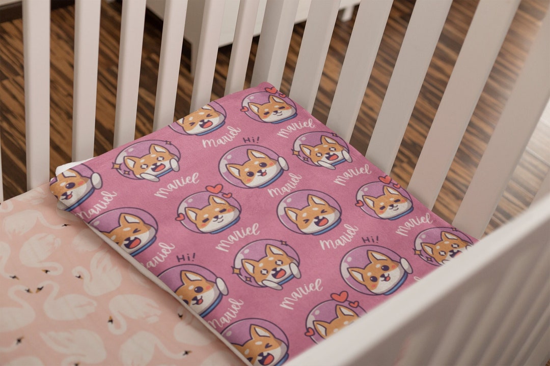 Shiba Inu Dog Pattern Print Blanket