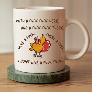 I don't give a f***, funny cuss word mug, swear words on mug, Curse Word Mug ,Funny F*ck Mug, Sarcastic Mug, Profanity Mug, Best Friend Gift