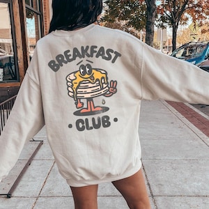 Breakfast Club Aesthetic Bohemian Retro Vintage Sweatshirt, Oversized Retro Graphic Sweatshirt, Grunge Hippie Boho T-Shirt