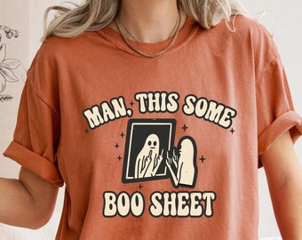 Boo Sheet Ghost Shirt | Retro Halloween Comfort Colors Tee