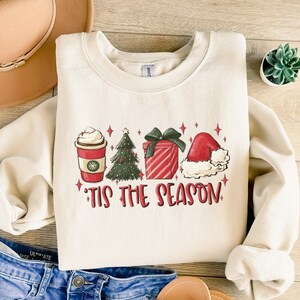 Tis The Season Sweatshirt, Christmas Tis The Season Sweatshirt, Christmas Sweatshirt, Cute Winter Sweatshirt, Merry Christmas Sweatshirt