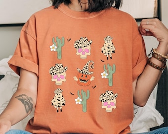 Spooky Season Comfort Colors Tee, Ghosty Halloween Shirt