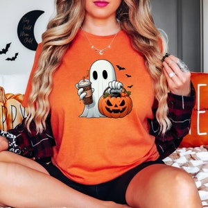 Ghost Halloween Sweatshirt, Womens Halloween Shirt, Halloween Party Shirt, Fall Sweatshirt, Halloween Gift, Halloween Costume