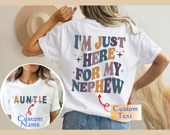 Aunt Sweatshirt, Funny Nephew Gift, Auntie Birthday Tee