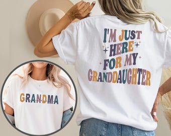Grandma Granddaughter Graphic Sweatshirt, Birthday Gift