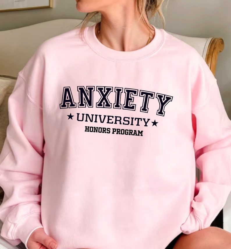Anxiety University Sweatshirt, Mental Health, Oversized Hoodie bild 3
